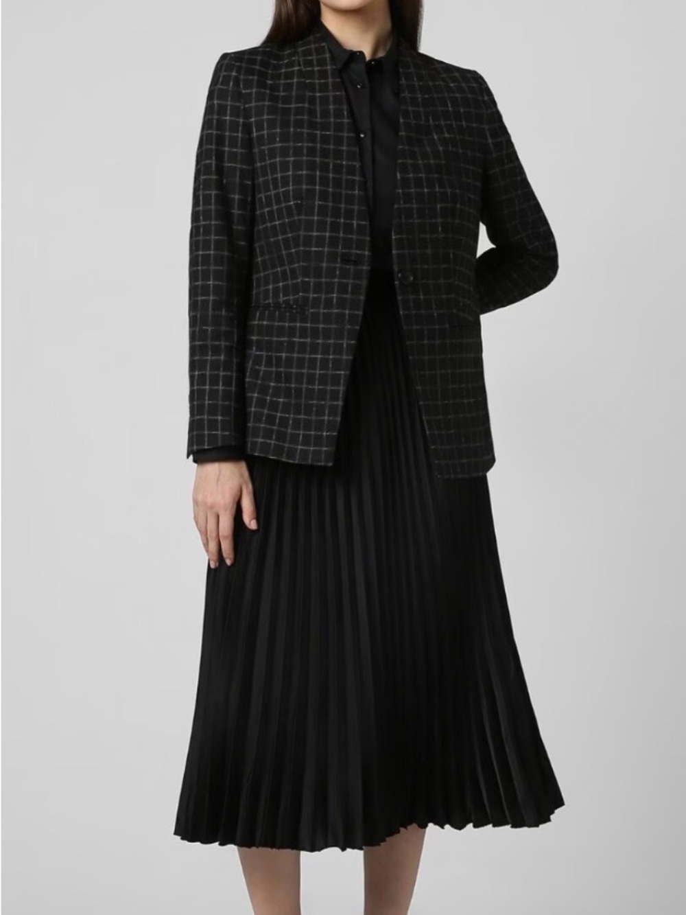 Van Heusen Black Windowpane Blazer